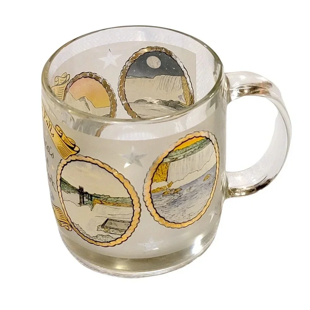 NIAGARA FALLS New York Souvenir Frosted Glass Coffee Mug - Picture 8 of 9